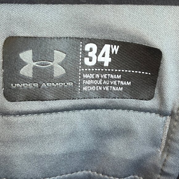 Under Armour Men's Golf  Shorts Size 34 Dark Navy Button/Zip Closure Athleisure - Picture 7 of 11